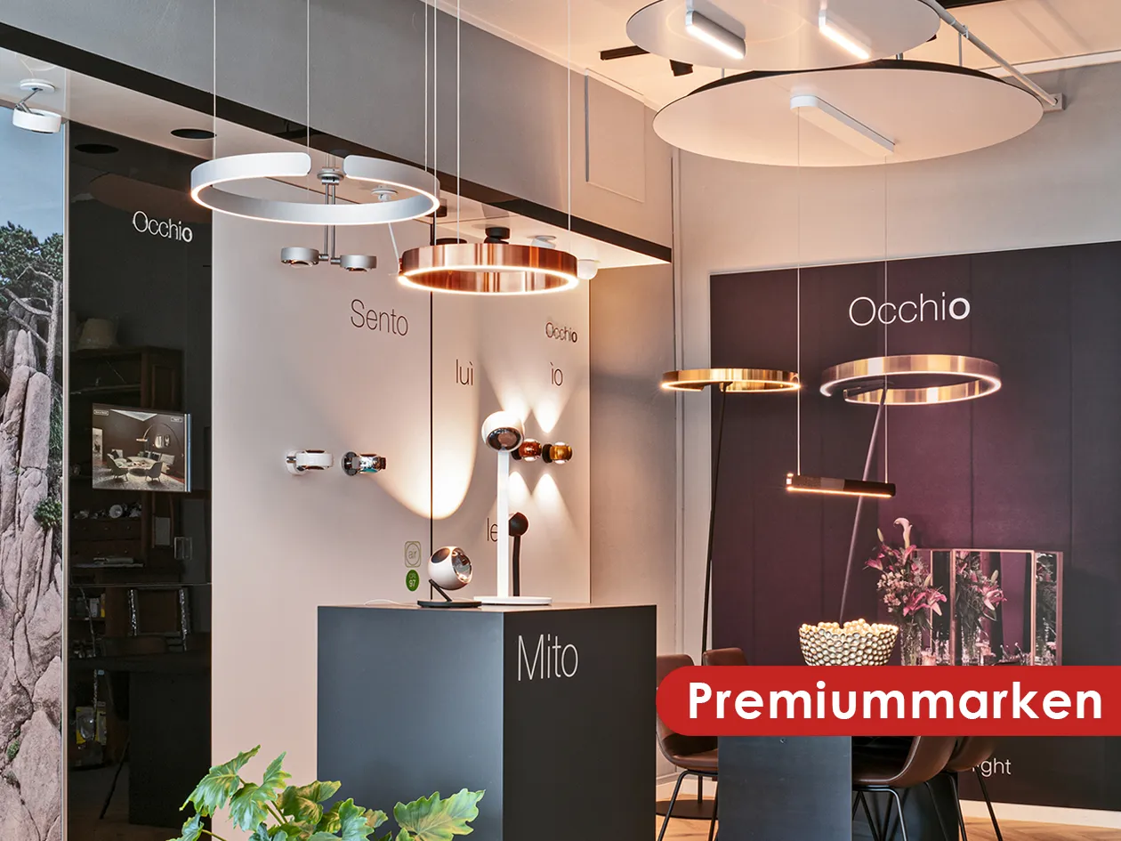 Premiummarken: Occhio-Leuchten im ars vivendi Showroom